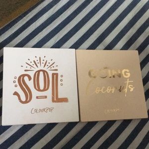 Two colourpop eyeshadow palettes